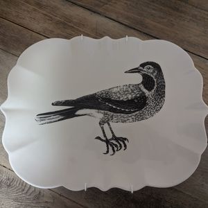Creative Co-Op Decorative Bird Plate
